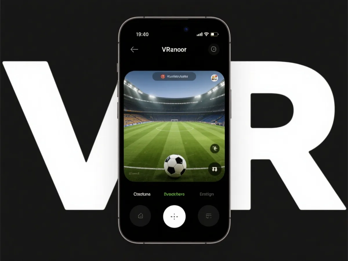 VR全景看球App界面示意