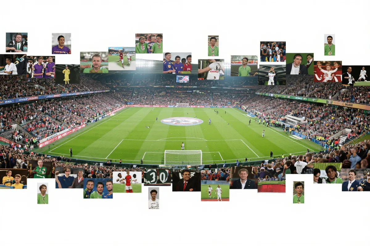 全景比赛瞬间示意拼图